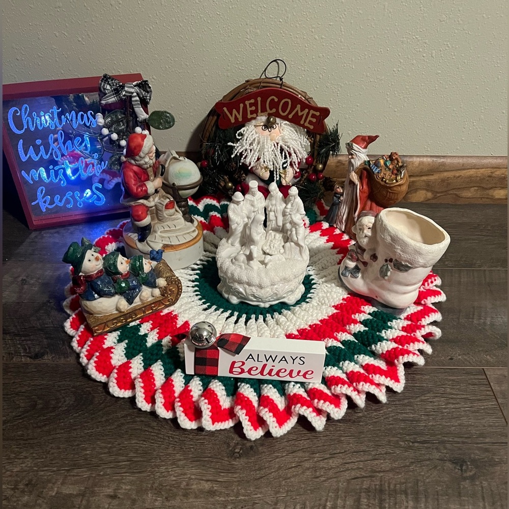 Random newer and antique Christmas decor